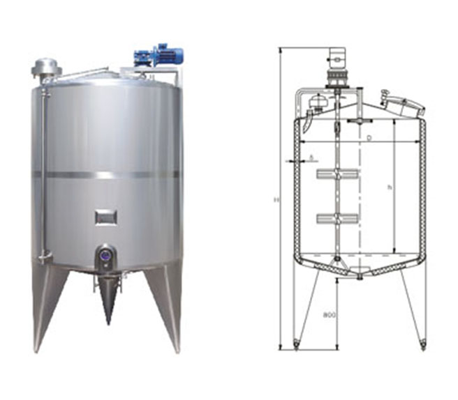 双层立式搅拌储罐