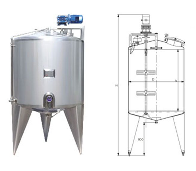 单层桨式搅拌储罐系列